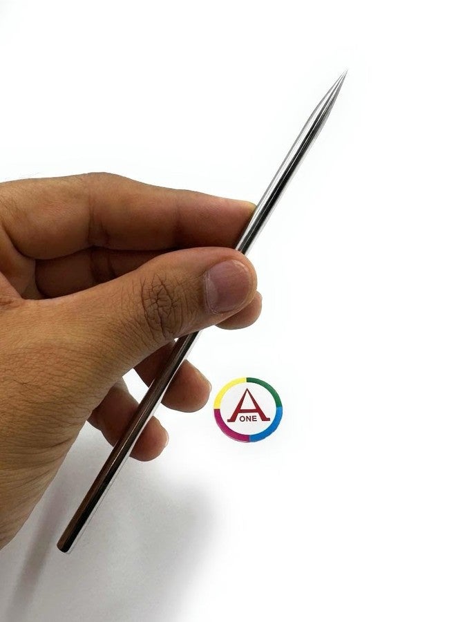 أون مجموعة أدوات تلميع رفيعة من الفولاذ من Aone، قطعتان، مستقيمة ومنحنية، 6.5 بوصة، لتثبيت الإطارات، وتشكيل الطين المعدني، والنقش، وصناعة المجوهرات، وتطبيق رقائق الذهب/الفضة أو الكيومبو، وصناعة الساعات، وصناعة النماذج، والحرف اليدوية. - Image 5